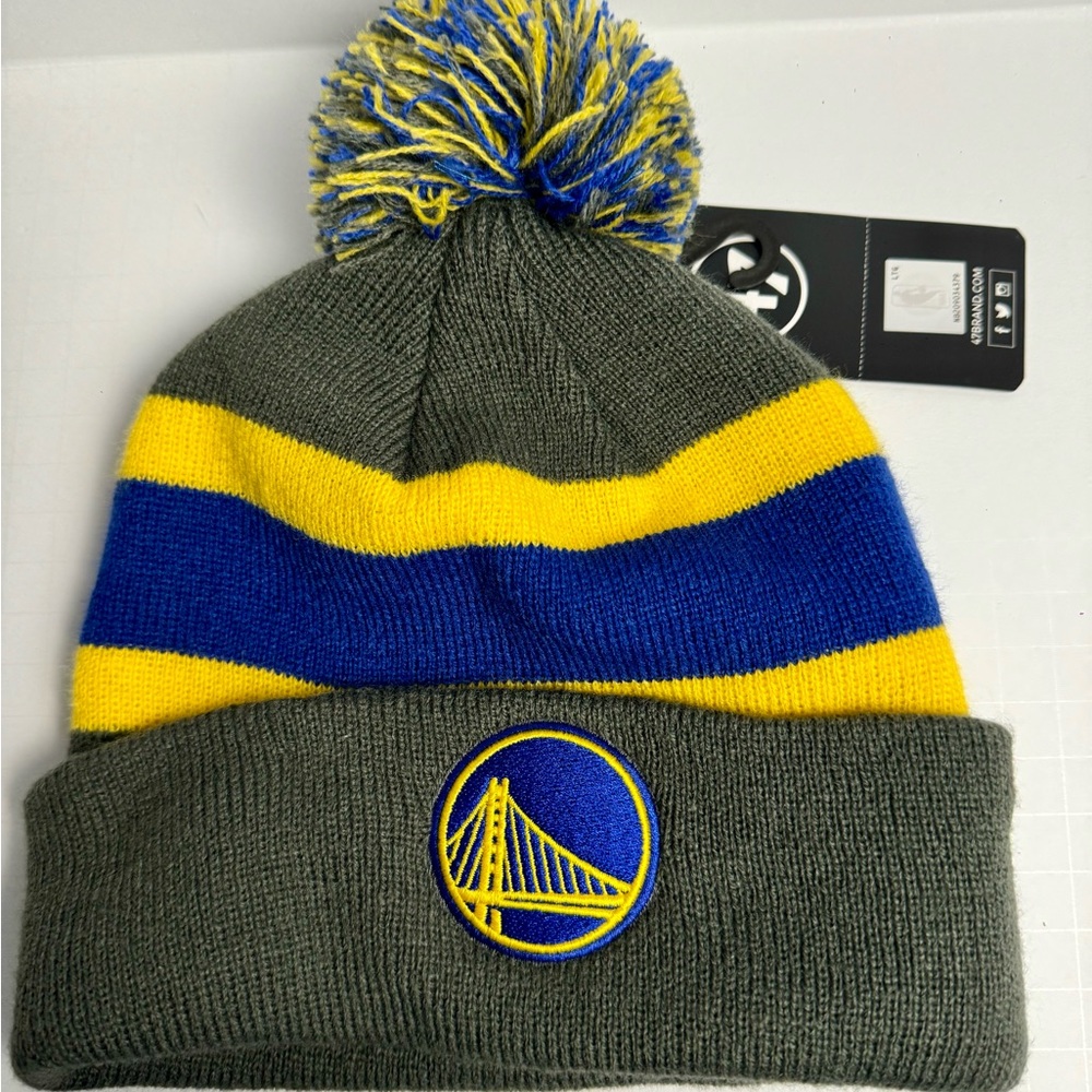 Brand New Golden State Warriors Beanie Pom